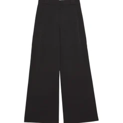 Patrizia Pepe - Wide Leg Trousers in Technical Fabric - Black - Trousers - Made in Italy - Luxury Exclusive Collection - Avvenice