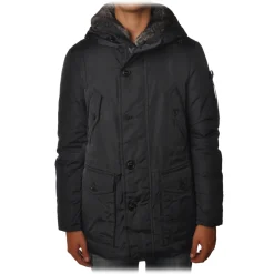 Peuterey - Hasselblad Jacket 3/4 Model with Drawstring - Blue - Jacket - Luxury Exclusive Collection - Avvenice