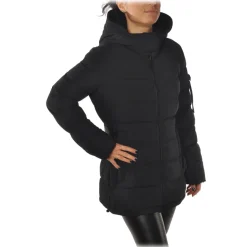 Peuterey - Quilted and Stretch Down Jacket Canie Model - Black - Jacket - Luxury Exclusive Collection - Avvenice