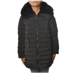 Peuterey - Quilted Down Jacket with Hood Model Itoka - Black - Jacket - Luxury Exclusive Collection - Avvenice