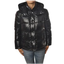 Peuterey - Quilted Down Jacket in Shiny Nylon Bryce Model - Black - Jacket - Luxury Exclusive Collection - Avvenice