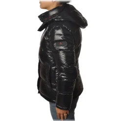 Peuterey - Quilted Down Jacket in Shiny Nylon Bryce Model - Black - Jacket - Luxury Exclusive Collection - Avvenice