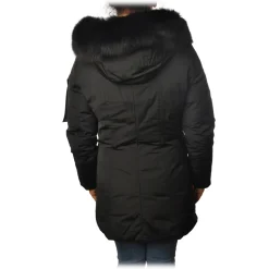 Peuterey - Regina 3/4 Length Jacket with Hood - Black - Jacket - Luxury Exclusive Collection - Avvenice