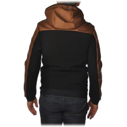 Peuterey - Santander Jacket Bomber Model with Hood - Black / Brown - Jacket - Luxury Exclusive Collection - Avvenice
