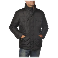 Peuterey - Stripes Jacket Field Jacket Model - Black - Jacket - Luxury Exclusive Collection - Avvenice