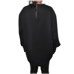 Peuterey - Sweatshirt in Technical Fabric Longer on the Back - Black - Sweatshirt - Luxury Exclusive Collection - Avvenice