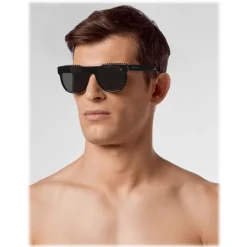 Philipp Plein - All Over PP Collection - Black Black - Sunglasses - Philipp Plein Eyewear - Avvenice