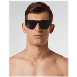 Philipp Plein - All Over PP Collection - Black Black - Sunglasses - Philipp Plein Eyewear - Avvenice