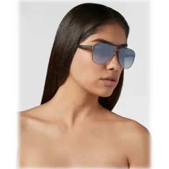 Philipp Plein - Calypso Basic Collection - Black Nickel Mirror - Sunglasses - Philipp Plein Eyewear - Avvenice