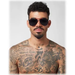 Philipp Plein - Calypso Basic Collection - Black Palladium Smoke - Sunglasses - Philipp Plein Eyewear - Avvenice
