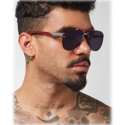 Philipp Plein - Calypso Basic Collection - Black Palladium Smoke - Sunglasses - Philipp Plein Eyewear - Avvenice