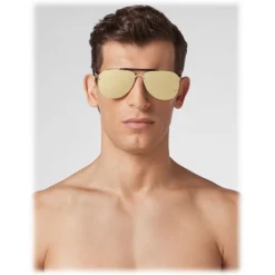 Philipp Plein - Calypso Basic Collection - Gold Mirrored - Sunglasses - Philipp Plein Eyewear - Avvenice