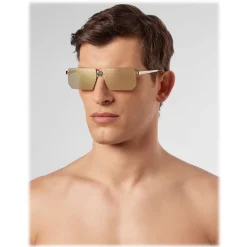 Philipp Plein - Combact Collection - Gold - Sunglasses - Philipp Plein Eyewear - Avvenice
