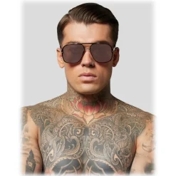 Philipp Plein - Freedom Basic Collection - Gold Brown - Sunglasses - Philipp Plein Eyewear - Avvenice