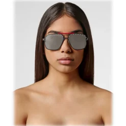 Philipp Plein - Freedom Studded Collection - Palladium Silver - Sunglasses - Philipp Plein Eyewear - Avvenice