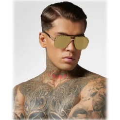 Philipp Plein - Freedom Studded Collection - Gold Mirror - Sunglasses - Philipp Plein Eyewear - Avvenice