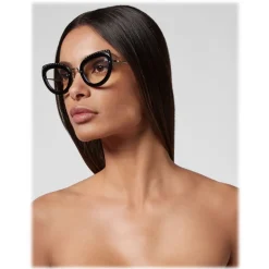 Philipp Plein - Jaqueline Collection - Black Blue Transparent - Sunglasses - Philipp Plein Eyewear - Avvenice