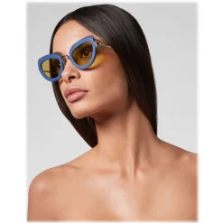Philipp Plein - Jaqueline Collection - Light Blue Yellow - Sunglasses - Philipp Plein Eyewear - Avvenice