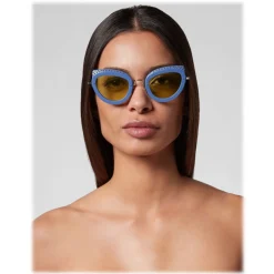 Philipp Plein - Jaqueline Collection - Light Blue Yellow - Sunglasses - Philipp Plein Eyewear - Avvenice