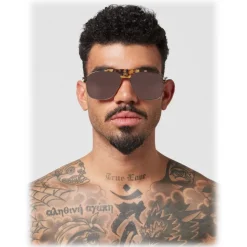 Philipp Plein - Noah Basic Collection - Gold Brown Turtle - Sunglasses - Philipp Plein Eyewear - Avvenice