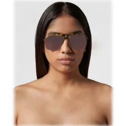 Philipp Plein - Noah Basic Collection - Gold Brown Turtle - Sunglasses - Philipp Plein Eyewear - Avvenice