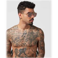 Philipp Plein - Noah Basic Collection - Gold Brown Turtle - Sunglasses - Philipp Plein Eyewear - Avvenice