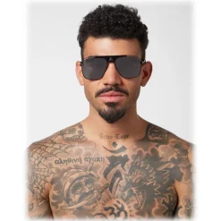 Philipp Plein - Noah Basic Collection - Black Grey Smoke - Sunglasses - Philipp Plein Eyewear - Avvenice