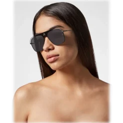 Philipp Plein - Noah Basic Collection - Black Grey Smoke - Sunglasses - Philipp Plein Eyewear - Avvenice