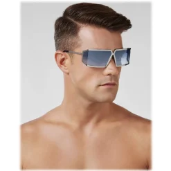 Philipp Plein - Skull Collection - Grey Blue - Sunglasses - Philipp Plein Eyewear - Avvenice
