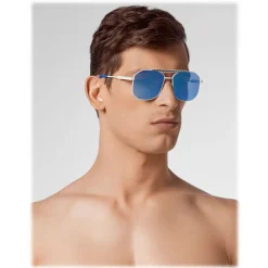 Philipp Plein - Statement Collection - Nickel Blue - Sunglasses - Philipp Plein Eyewear - Avvenice