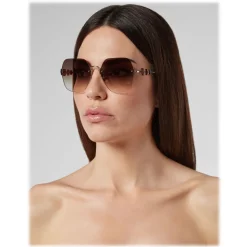 Philipp Plein - Statement Edges Collection - Gold Brown - Sunglasses - Philipp Plein Eyewear - Avvenice