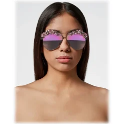 Philipp Plein - Sunshine Collection - Nickel Pink Mirror - Sunglasses - Philipp Plein Eyewear - Avvenice