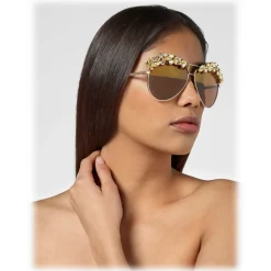 Philipp Plein - Sunshine Collection - Gold Mirror - Sunglasses - Philipp Plein Eyewear - Avvenice