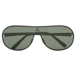 Philipp Plein - Target Leather Collection - Black Grey - Sunglasses - Philipp Plein Eyewear - Avvenice