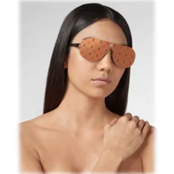 Philipp Plein - Target Monogram Collection - Metal and Mirrored Red - Sunglasses - Philipp Plein Eyewear - Avvenice