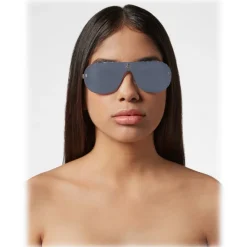 Philipp Plein - Target Studded Collection - Steel and Blue Flash - Sunglasses - Philipp Plein Eyewear - Avvenice