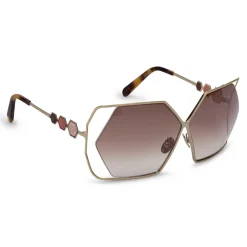 Philipp Plein - Tris Collection - Gold Brown - Sunglasses - Philipp Plein Eyewear - Avvenice