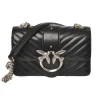 Pinko - Bag Love Mini Icon v Quilt with Studs and Logo - Black - Bag - Made in Italy - Luxury Exclusive Collection - Avvenice