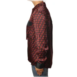Pinko - Blouse Aristide with Long Sleeve in Silk Fantasy - Red/Black - Shirt - Made in Italy - Luxury Exclusive Collection - Avvenice