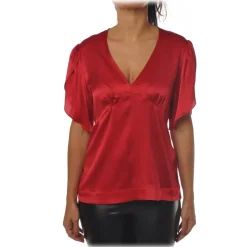 Pinko - Blouse Shirt Williamson in Shiny Silk - Red - Shirt - Made in Italy - Luxury Exclusive Collection - Avvenice