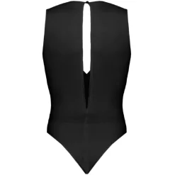 Pinko - Bodysuit with Maxi Neckline - Black - Top - Made in Italy - Luxury Exclusive Collection - Avvenice