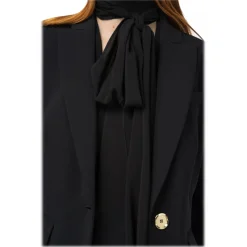 Pinko - Bodysuit with Maxi Sash - Black - Top - Made in Italy - Luxury Exclusive Collection - Avvenice