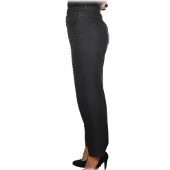 Pinko - Boyfriend Jeans Maddie33 with Studs - Black - Trousers - Made in Italy - Luxury Exclusive Collection - Avvenice