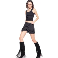 Pinko - Cannetè Cotton Tank Top with Logo - Black - Top - Made in Italy - Luxury Exclusive Collection - Avvenice