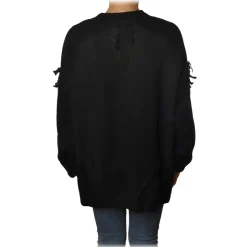 Pinko - Cardigan Nicaragua Oversize Fringed Effect - Black - Sweater - Made in Italy - Luxury Exclusive Collection - Avvenice