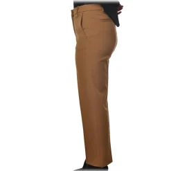 Pinko - Classic Trousers Ghibli6 in Fabric Stitch - Camel - Trousers - Made in Italy - Luxury Exclusive Collection - Avvenice