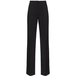 Pinko - Crepe Fabric Flare Trousers - Black - Trousers - Made in Italy - Luxury Exclusive Collection - Avvenice