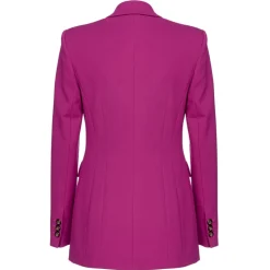 Pinko - Elongated Double-Breasted Blazer - Fuxia - Jacket - Made in Italy - Luxury Exclusive Collection - Avvenice