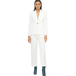 Pinko - Elongated Single-Breasted Blazer - White - Jacket - Made in Italy - Luxury Exclusive Collection - Avvenice