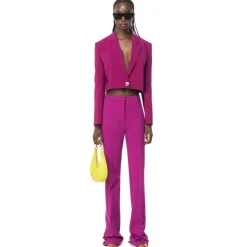 Pinko - Flare Trousers - Fuchsia - Trousers - Made in Italy - Luxury Exclusive Collection - Avvenice